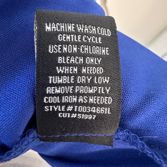 Collection by Dressbarn Royal Blue Sheer Overlay Dress - Picture 5 of 9